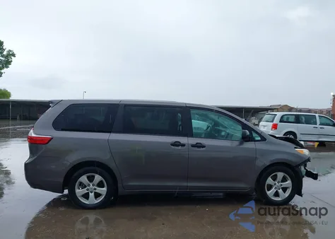 2015 Toyota Sienna из США, поврежденный, VIN 5TDZK3DC7FS547540